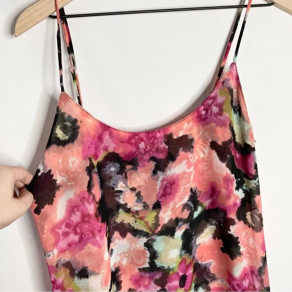 Show Me Your MuMu Estella Topslip Pink Posse Floral Tank Medium